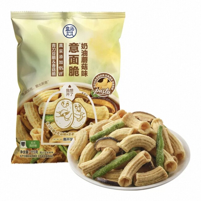 盒马代购意面脆 奶油蘑菇味115g
