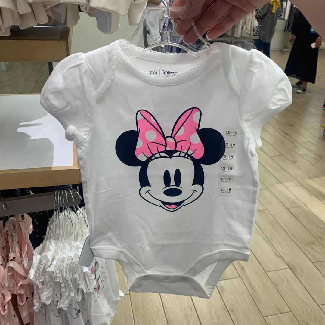 GAP正品现货 新款 女婴幼儿 迪斯尼联名 连体衣 短袖哈衣 626281