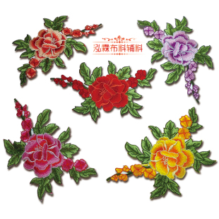 刺绣贴花 衣服修补洞贴 补丁贴 服装刺绣贴片 电脑刺绣花片 烫花
