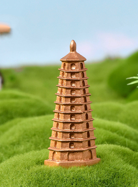 复古怀旧风建筑多层树脂工艺品