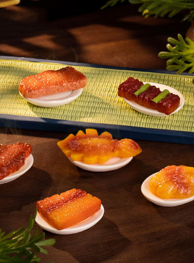 微景观简约现代创意烧烤鱿鱼仿真食盲袋 DIY装饰品配件冰箱贴摆件