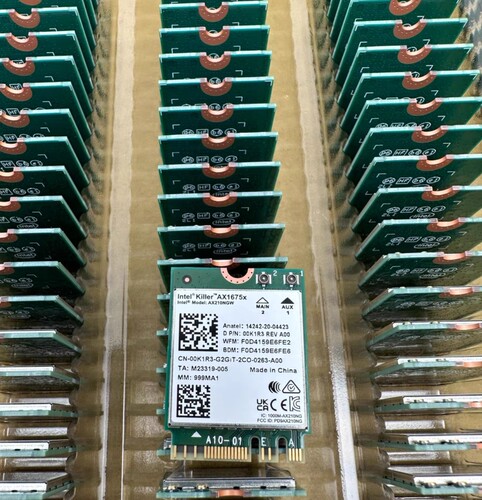 原装Dell 无线网卡intel killer AX1675X 00K1R3 0K1R3