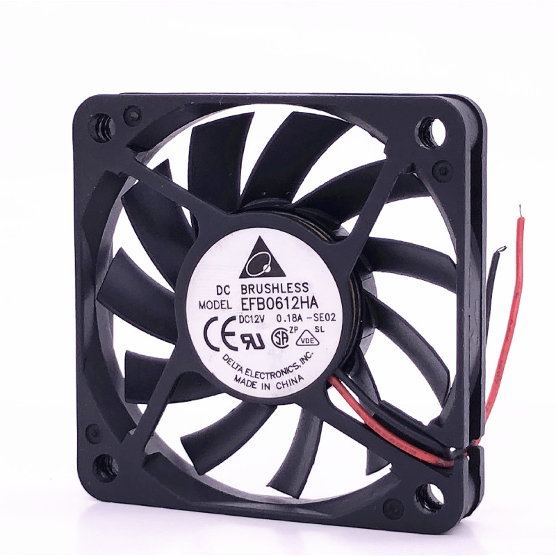 台达 EFB0612HA 6010 12V 0.18A 6CM超薄风扇 机箱散热设备风扇