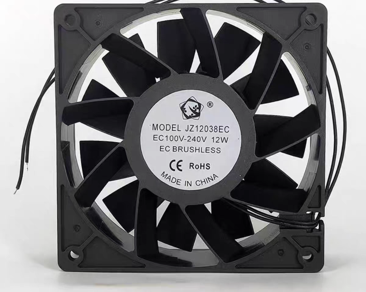 暴力风扇12cm 交流110-220V大风量散热风机 EC12038 120X120X38mm