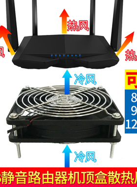 全新8CM 9CM 12CM USB 5V 机顶盒宽带猫  路由器风扇静音散热风扇