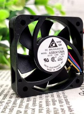 台达 4010 ASB0412MA 12V 0.08A 4CM 4线 交换机 超静音散热风扇