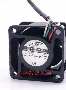 原装ADDA AD04012UB285BA0 12V 0.75A 4CM 4028 4线PWM 散热风扇