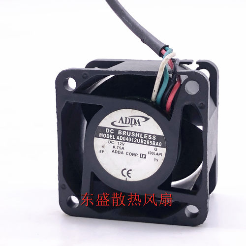 原装ADDA AD04012UB285BA0 12V 0.75A 4CM 4028 4线PWM 散热风扇