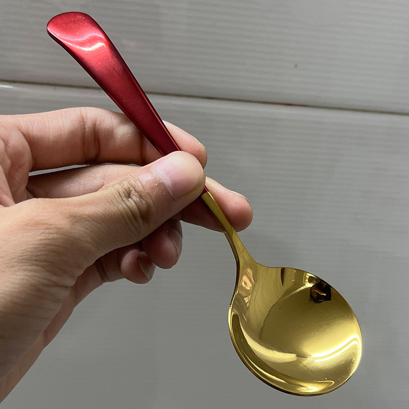 304食品级不锈钢汤勺网红欧式轻奢加深勺子高颜值ins少女心金色勺,餐饮具,西餐勺,淘宝优惠券,粉丝福利购,淘宝优惠卷