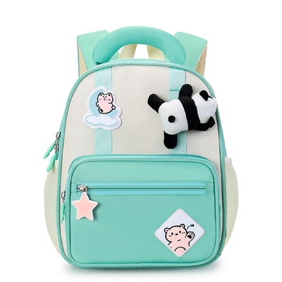 可爱熊猫幼儿园减负护脊双肩包