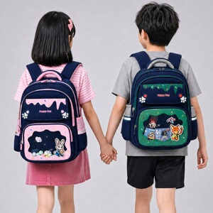 卡通小学生护脊减负大容量书包