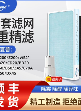 适配夏普空气净化器过滤网KC-W200SW/Z280/W380SW/BB60滤芯WG605