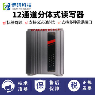 R2000超高频十二12多通道读写器外接天线仓储资产物流盘点管理