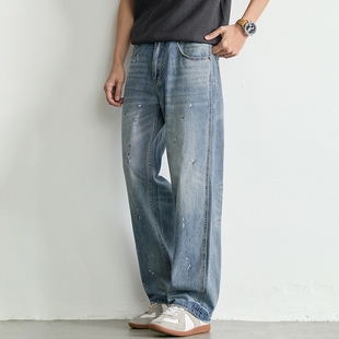 街头cleanfit潮流宽松休闲百搭长裤 2026春夏新款 美式 牛仔裤 男士