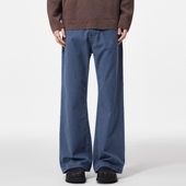 百搭美式 高街cleanfit微喇法工蓝牛仔裤 男士 四季 宽松休闲直筒长裤