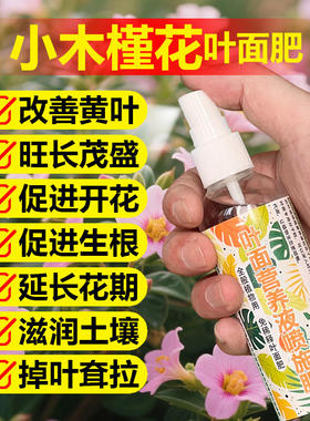 小木槿花专用肥料家用盆栽改善叶子发黄蔫变干枯萎营养液土壤肥料