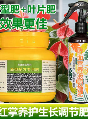 红掌专用肥料水培盆栽室内植物营养液四季家用绿植喷施肥开花肥料