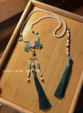 女童国风马面裙配饰汉服挂饰儿童服饰饰品项链