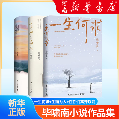 【全3册】毕啸南小说作品集 一生何求+生而为人+在你们离开以前 一个家族四代人的命运狂想曲 现当代文学小说正版畅销书 新华正版