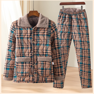 棉衣棉裤 套装 加棉加绒加厚大码 大码 家居服 棉袄女中老年人棉袄冬装