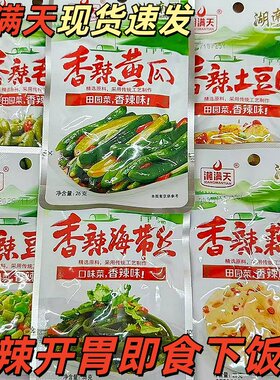 湘满天28g香辣萝卜海带丝豆角莴笋土豆片藕片下酒下饭好配菜
