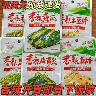 湘满天28g香辣萝卜海带丝豆角莴笋土豆片藕片下酒下饭好配菜