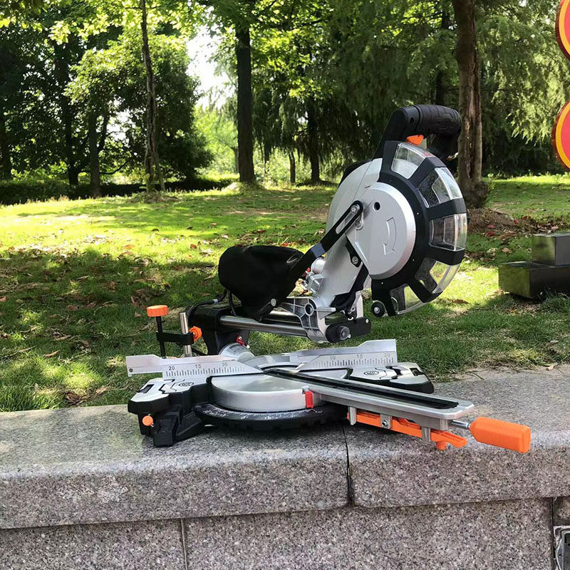 8寸锯铝机拉杆锯推拉斜切锯界铝机激光定位木工45度切割可切宽34