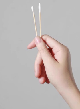 双头棉签掏耳朵化妆一次性卫生棉棒小细尖头挖耳勺棉花棒
