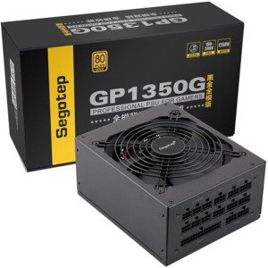 鑫谷（Segotep）额定1250W GP1350G黑金全模组电源 金牌认证