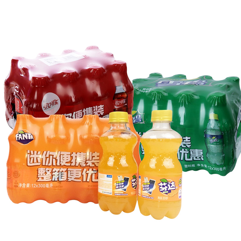 ¿É¿Ú¿ÉÀÖ̼ËáÒûÁÏ×éºÏ×°·Ò´ïÑ©±ÌÆûË®300ml*12Æ¿ÕûÏäСƿװ