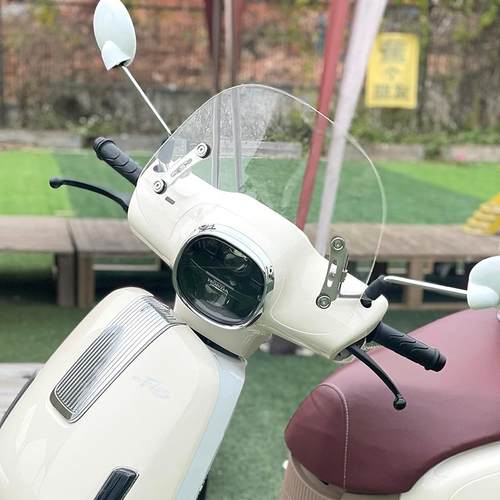 适用五羊本田F125挡风板风挡NWF125前挡风玻璃改装复古防风板