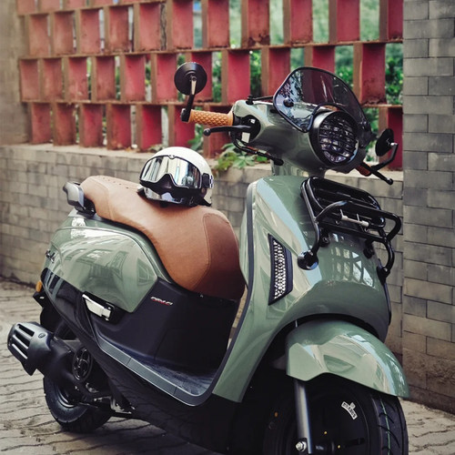 通用复古踏板手把镜CNC铝合金