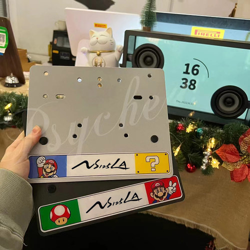 ns125la摩托车通用铝合金车牌架