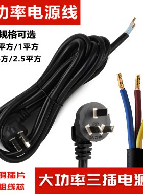 大功率电源线接排插座线