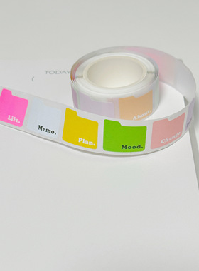 38包u王见货hello smile原创字母文件夹细闪小框框爱心圆点贴纸卷