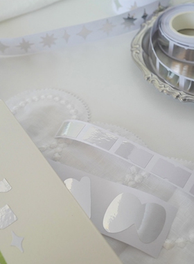 微瑕清仓特卖金属贴纸卷百搭手帐