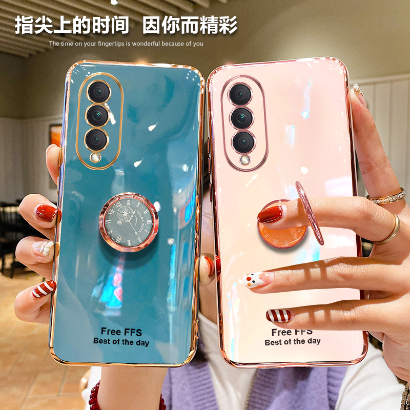 时尚轻奢风★潮流配色★时钟指环★优质硅胶