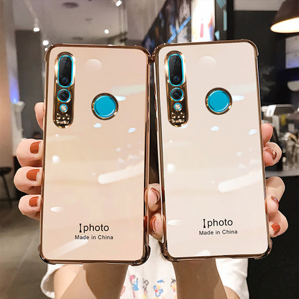 哥伦巴斯适用华为nova4手机壳女款潮牌nova4e保护套全包防摔四角气囊nova4e硅胶软壳VCE-AL00个性男网红高档