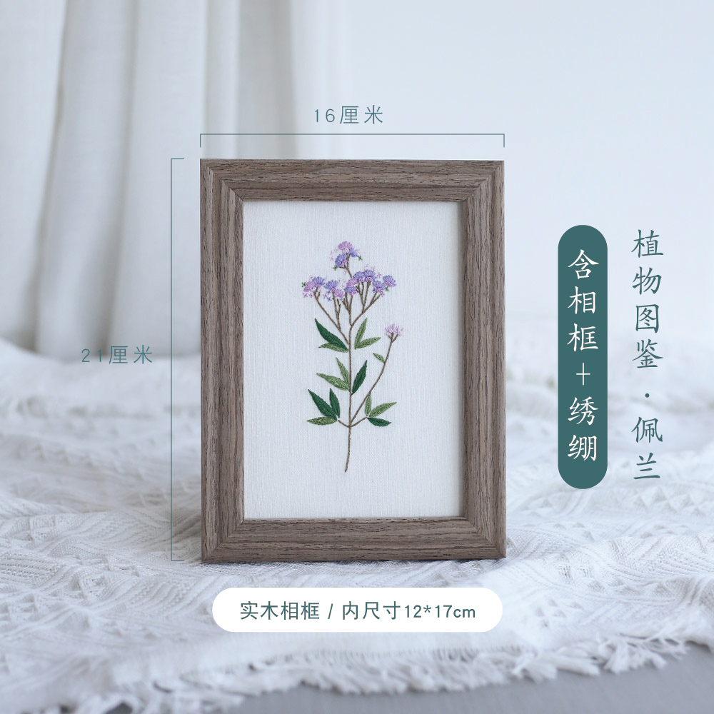 刺绣手工材料包清新植物绣画家居装饰摆件装饰画乔迁创意礼物图片