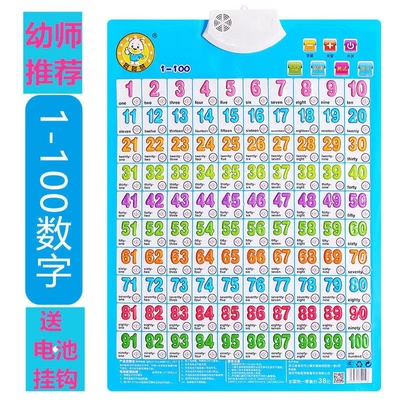 一年级1到100数字有声挂图