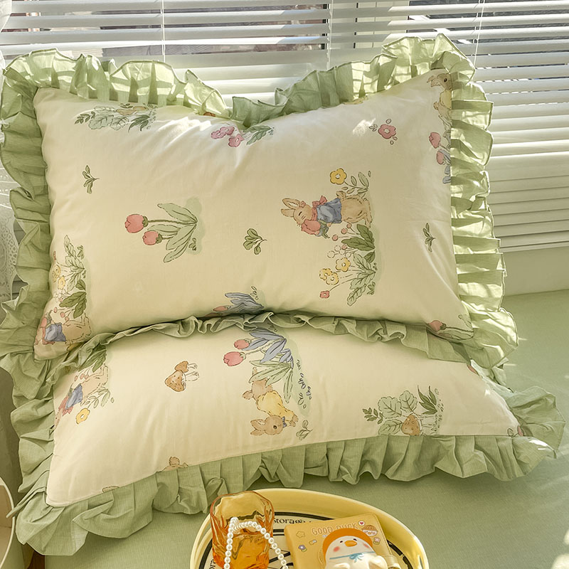 速发纯棉枕套宿8x74一个装全棉枕芯内胆套成人家用4舍单对枕头套