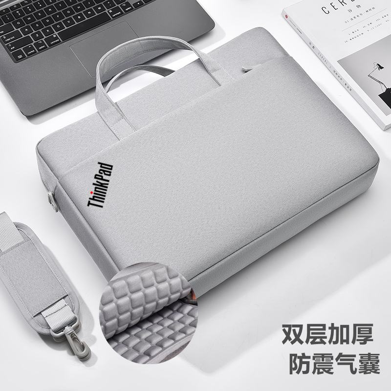 适用联想ThinkPad P17 p73 P72 p71笔记本电脑包17.3英寸单肩背包双层加厚手提防震气囊斜挎背包大容量
