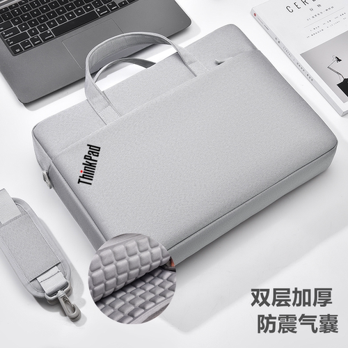 适用联想ThinkPad E16/P16V AI 2024笔记本电脑包16英寸单肩背包T590双层加厚手提防震气囊斜挎背包大容量