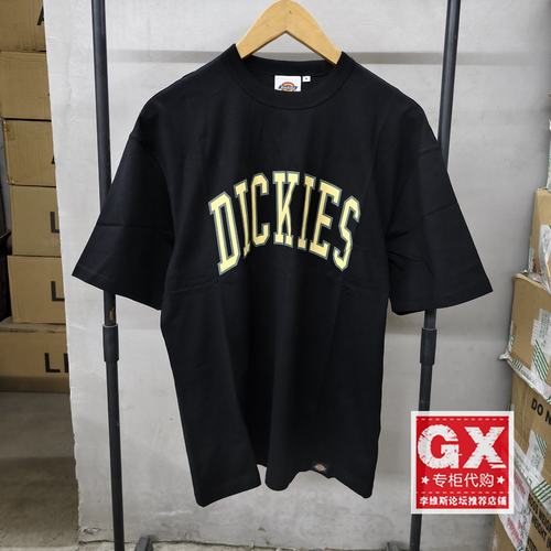 正品Dickies迪凯斯夏男式经典款logo圆领印花短袖T恤DK012905J391
