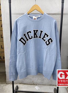 Dickies 男款圆领Logo字母印花宽松休闲运动卫衣DK013103C991