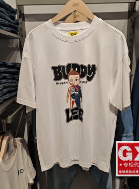 Lee正品 2025夏男女同款白色短袖T恤LUT0113303RX00F-K14000