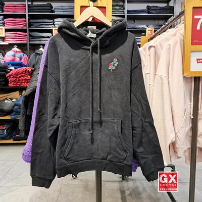 出品levis李维斯休闲风连帽卫衣