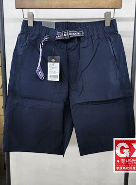 专柜正品DICKIES男士海军蓝工装纯棉时尚休闲短裤DK011587CG71