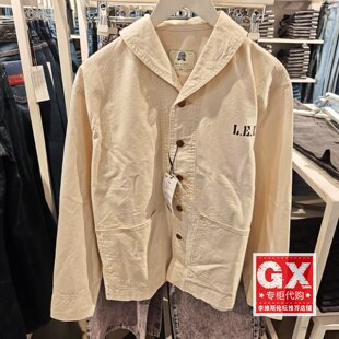 正品LEE男休闲卡其韩国设计牛仔夹克外套LMT009140207013-A07030