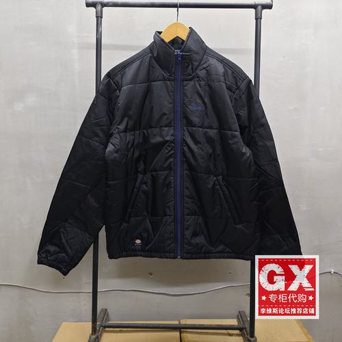 Dickies&TOM KNOX滑手联名款时尚休闲保暖棉服 黑色DK012202BLK